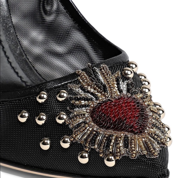 Dolce &Gabbana Lori leather embellished mesh pump - Picture 4 of 12